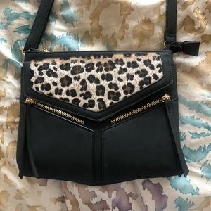 Adorable cheetah crossbody bag adjustable strap